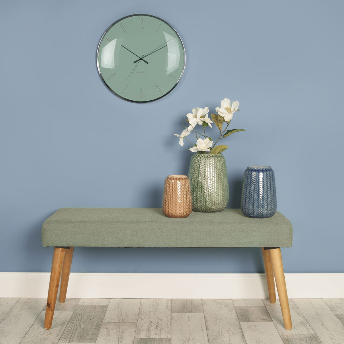 Karlsson Wall Clock Dragonfly Green at Mighty Ape NZ