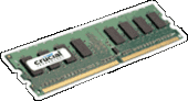 Crucial 1GB 240-pin DIMM DDR2 PC2-4200 NON-ECC  DDR2-533 533MHz