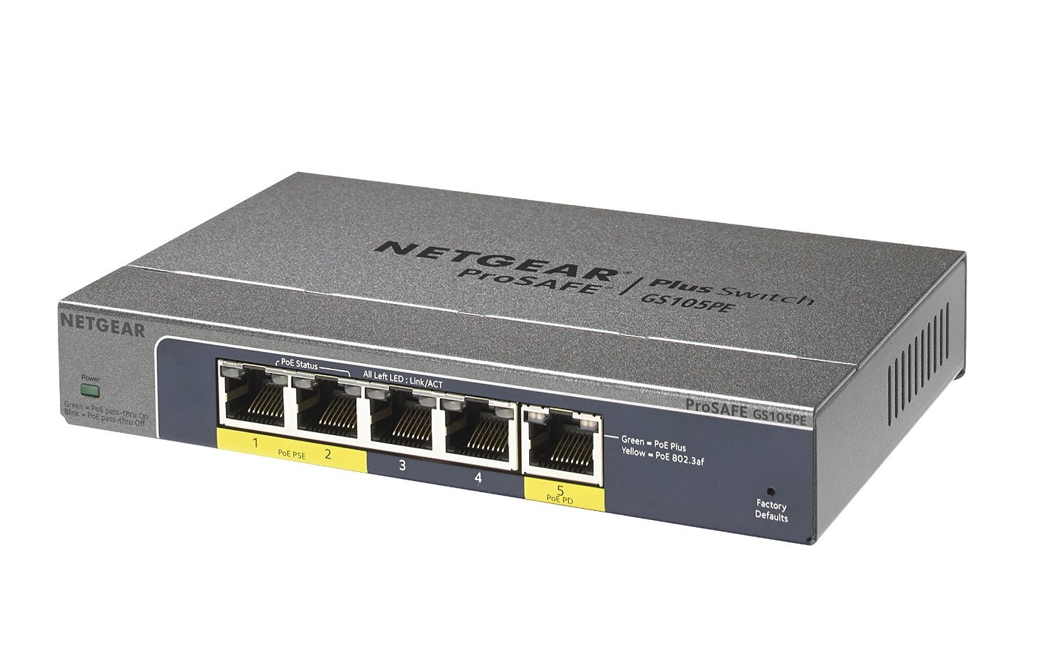 Netgear ProSafe Plus 5port Gigabit Switch at Mighty Ape NZ