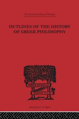 Outlines of the History of Greek Philosophy by Eduard Zeller image