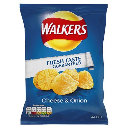 Walkers Cheese & Onion Crisps 32.5g