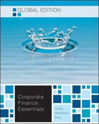 Essentials of Corporate Finance by Stephen A Ross image