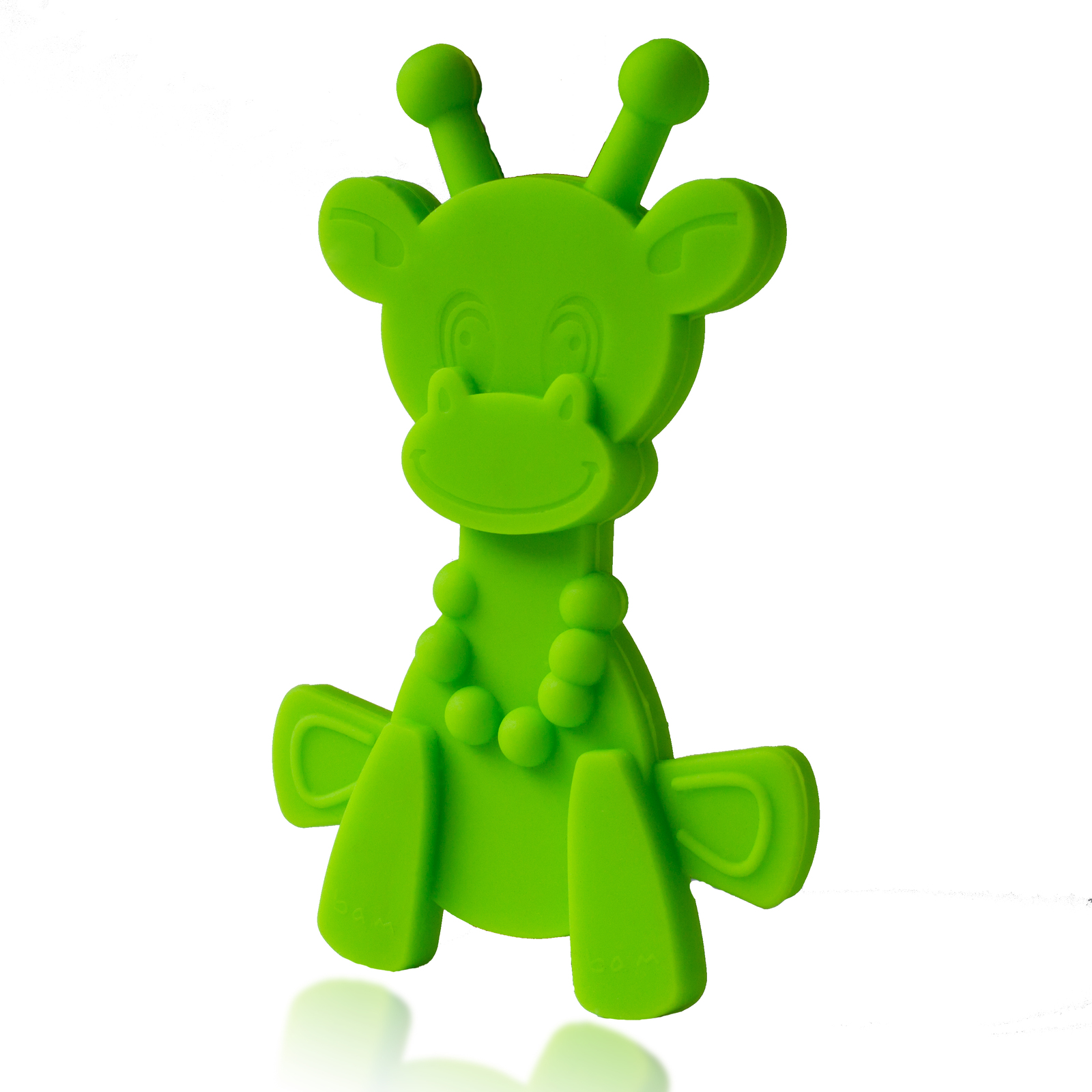 Little Bam Bam Silcone Teether - Lime image