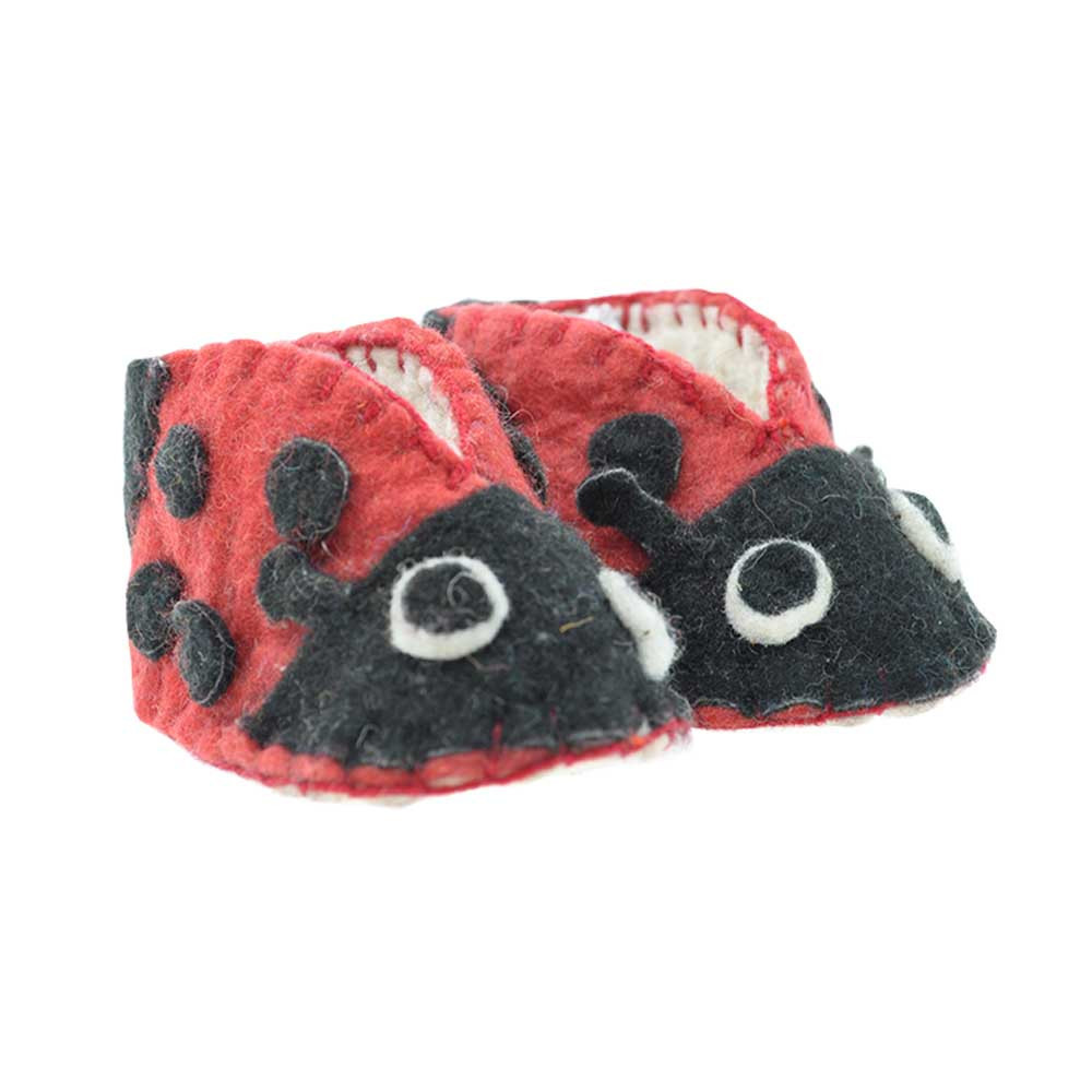 Woolie Slippers - Ladybug