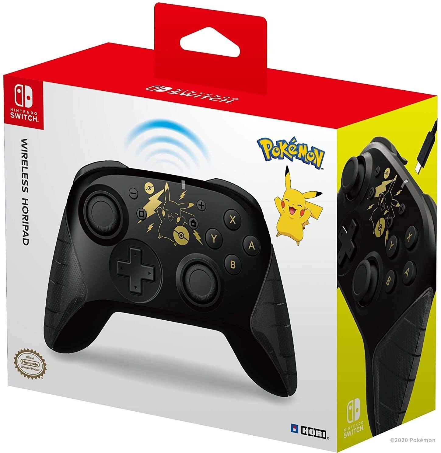 Switch Wireless HORIPAD (Pikachu Black & Gold) by Hori for Switch image