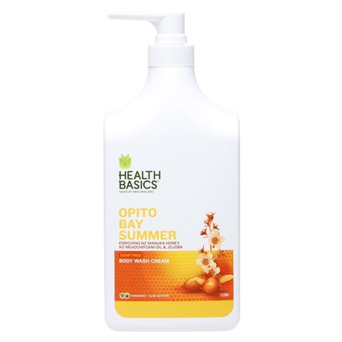 Buy Health Basics Body Wash Opito Bay Summer (1L) at Mighty Ape NZ