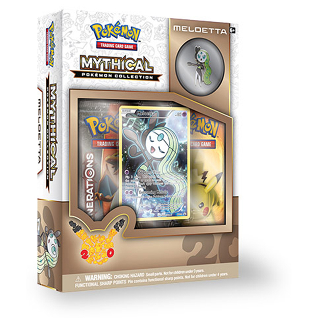 Pokemon TCG Mythical Pokemon Collection Meloetta Pin Box image