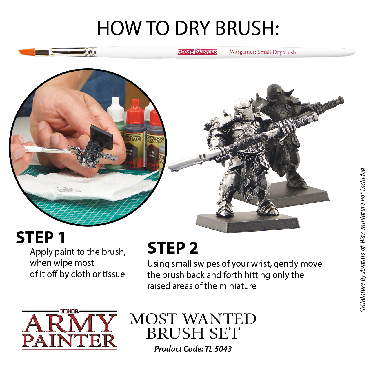 Army Painter Most Wanted Brush Set image