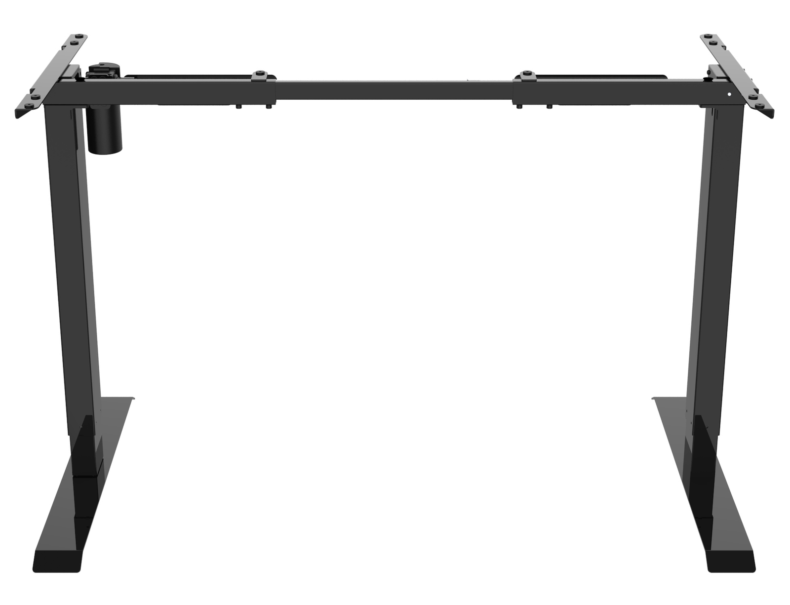 Gorilla Office: 2-Stage Motorised Height Adjustable Desk - Black/Black (1400 x 700mm)