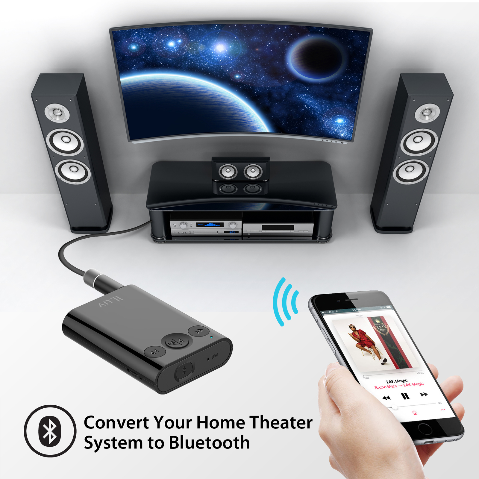 iLuv: i111BT - Bluetooth Audio Splitter | at Mighty Ape Australia