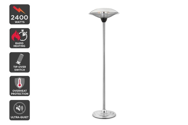 Buy Kogan 2400W Electric Patio Radiant Heater (Silver) at Mighty Ape NZ