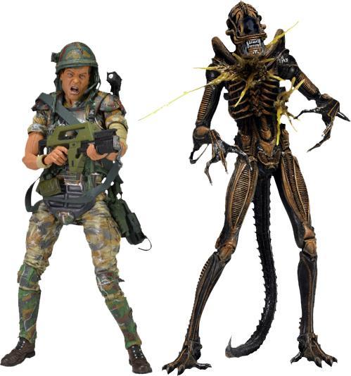Aliens Hudson vs. Brown Warrior 7" Action Figure 2 Pack image