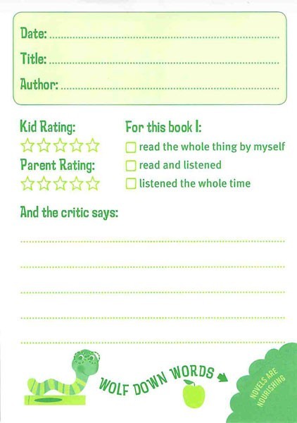 Bookworm Journal: A Reading Log for Kids by Potter Style image