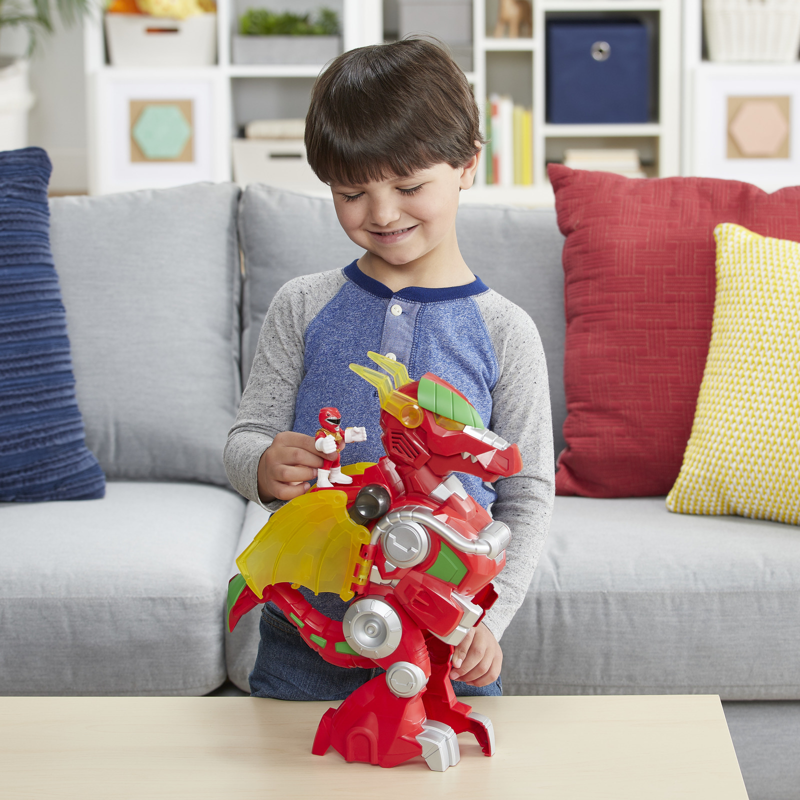 Playskool Heroes: Power Rangers - Red Ranger & Dragon Thunderzord image