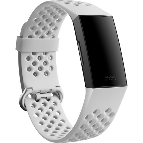 Fitbit Sport Band for Charge 4 & Charge 3 Trackers Frost White (Small
