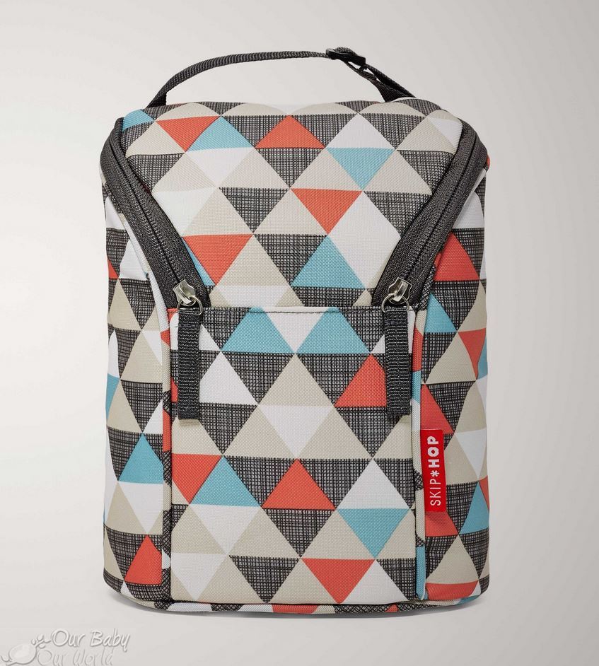 Skip Hop: Grab&Go Double Bottle Bag - Triangles image