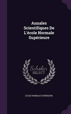 Annales Scientifiques de L'Ecole Normale Superieure image