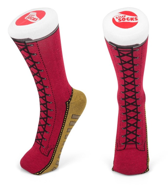 Silly Socks: Red Boots - Unisex Socks (Size 5-11) image