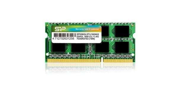 Silicon Power 8GB DDR3 1600MHz Laptop RAM