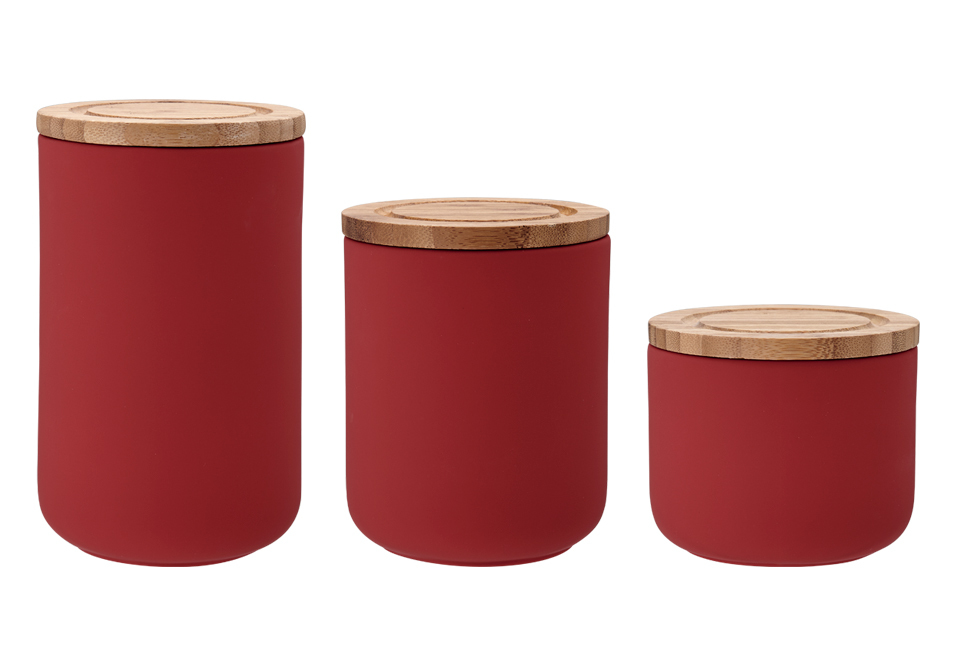 Stak Soft Matt Canister - Red (17cm) image