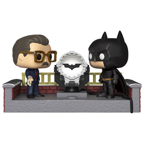 DC Comics: Batman, Gordan & Bat-Signal (Light-Up) - Pop! Movie Moment Vinyl image