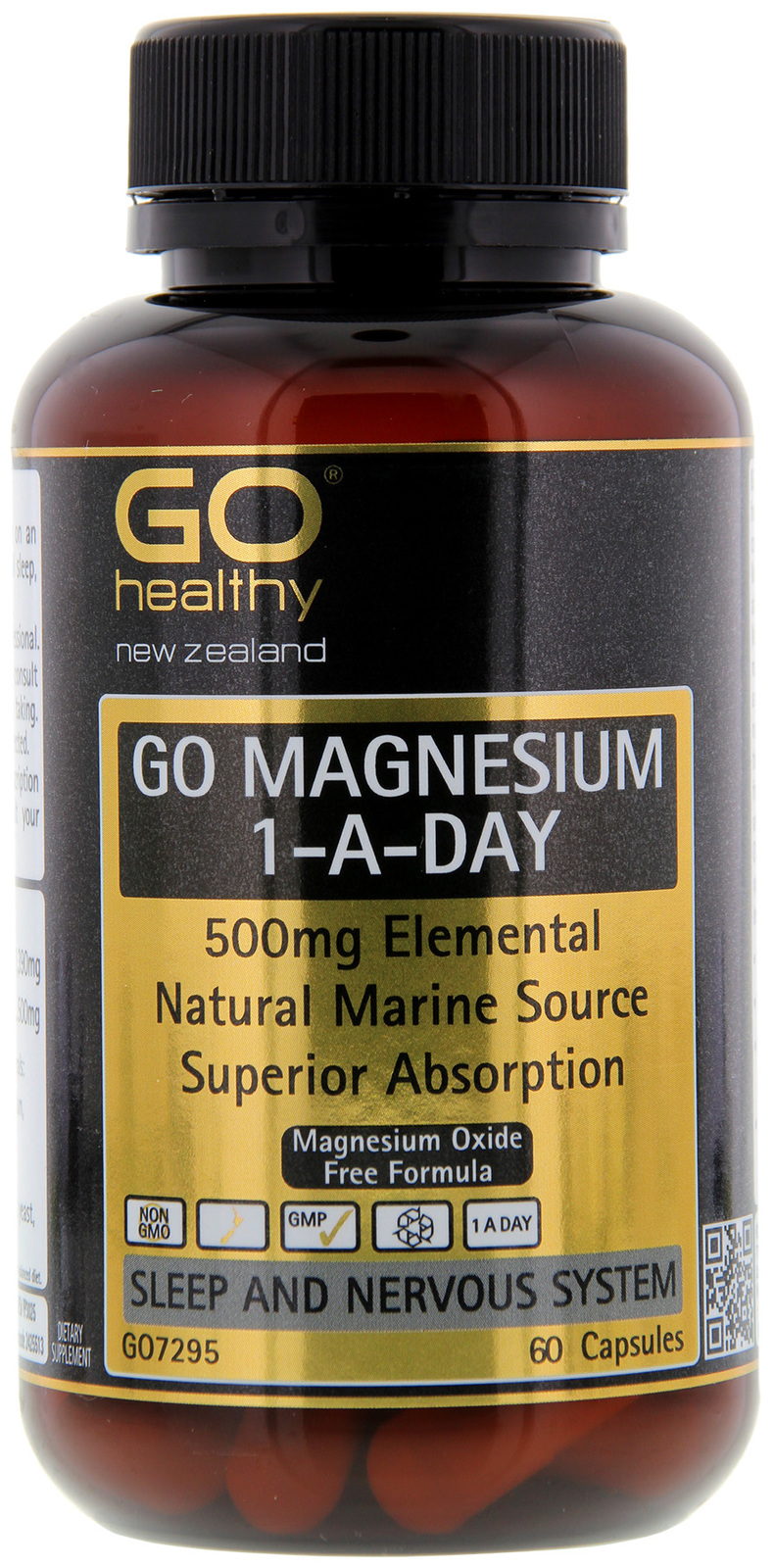Buy Go Healthy GO Magnesium 1ADay 500mg (60 Capsules) at Mighty Ape NZ