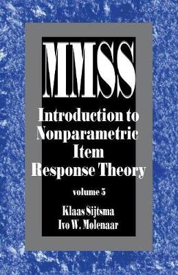 Introduction to Nonparametric Item Response Theory by Klaas Sijtsma