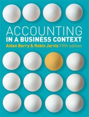 Accounting in a Business Context by Robin Jarvis image
