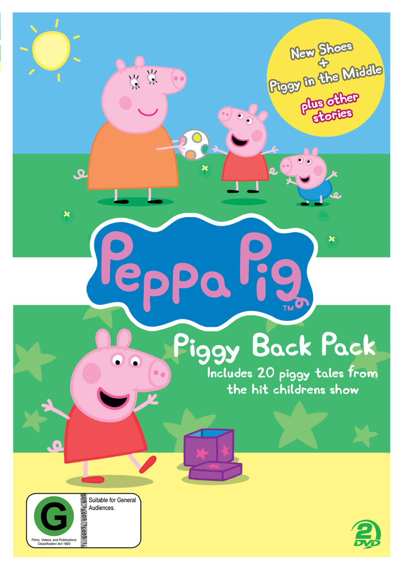 Peppa Pig - Piggy Back Pack 2 : New Shoes & Piggy in the Middle (2 Disc Set) on DVD image