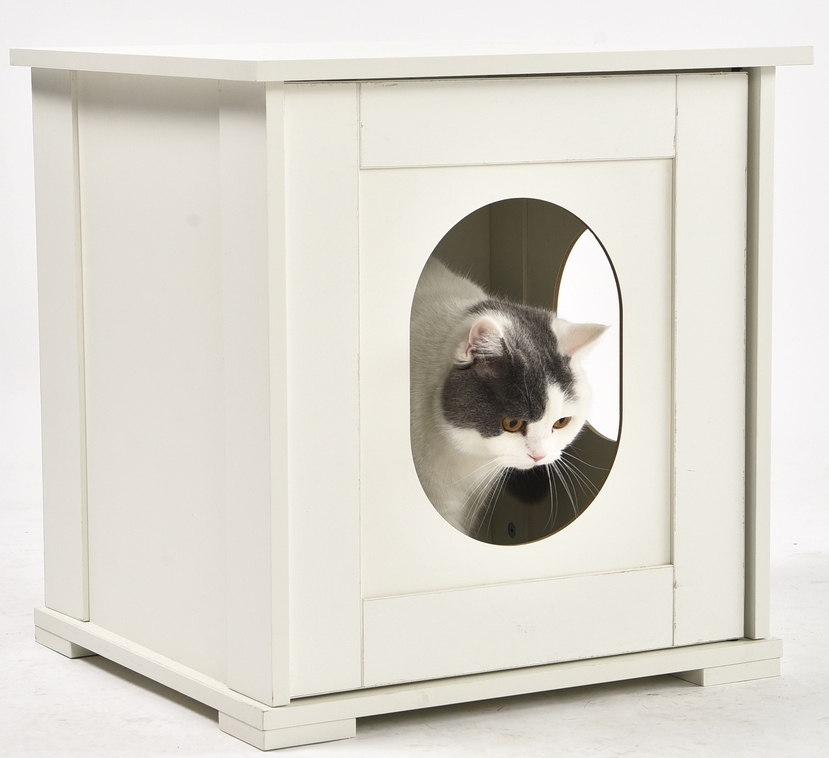 Buy Pawever Pets Cat Litter Box Enclosure White at Mighty Ape NZ