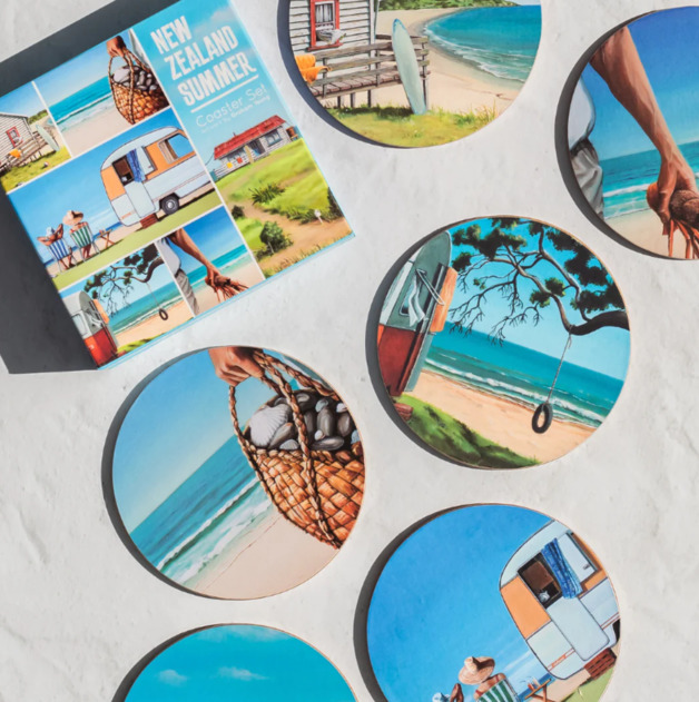 100 NZ New Zealand Summer Coaster Set at Mighty Ape NZ