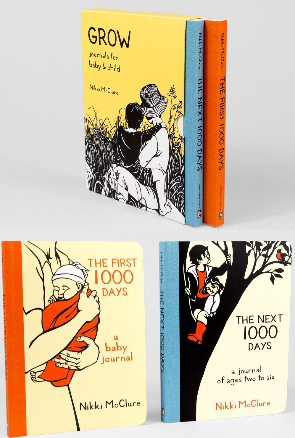 Grow: Journals for Baby & Child Box Set (2 Books) by Nikki McClure image