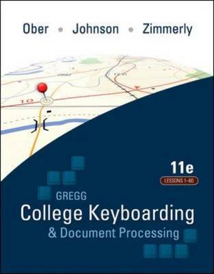 Gregg College Keyboarding & Document Processing (GDP); Lessons 1-60 text by Scot Ober image