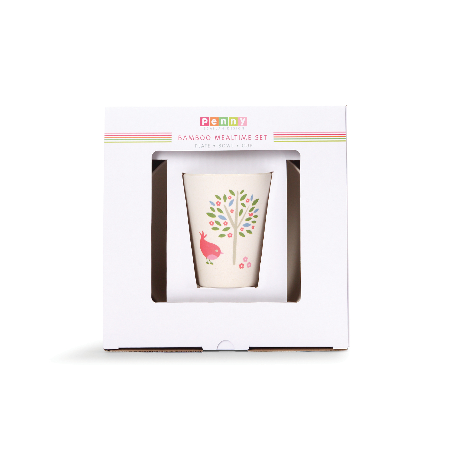 Chirpy Bird Bamboo Meal Set with Cutlery image