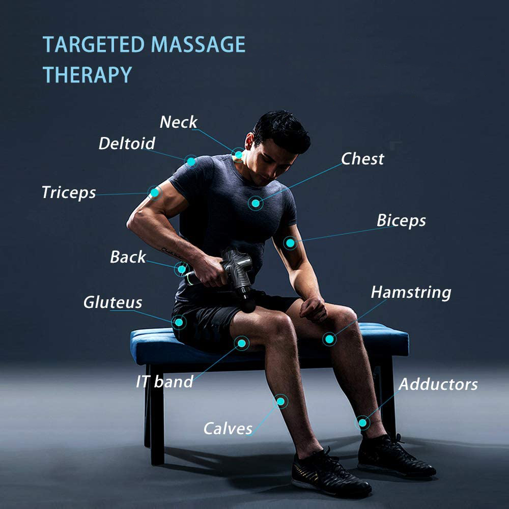 Electric Muscle Massage Gun Carbon Fibre at Mighty Ape NZ