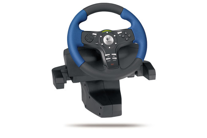 Logitech Driving Force EX Steering Wheel for PlayStation 2 image