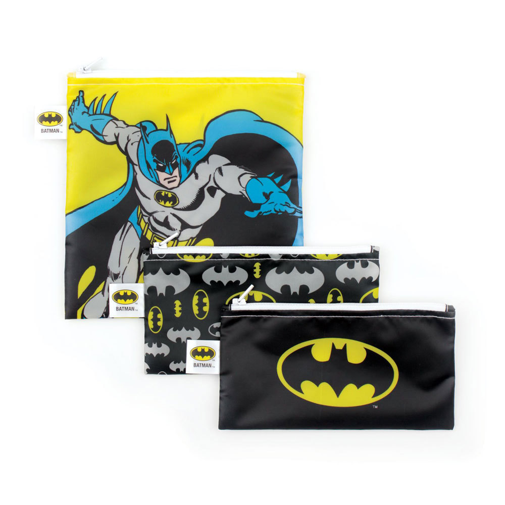 Bumkins 3pk Snack Bag Combo - Batman image