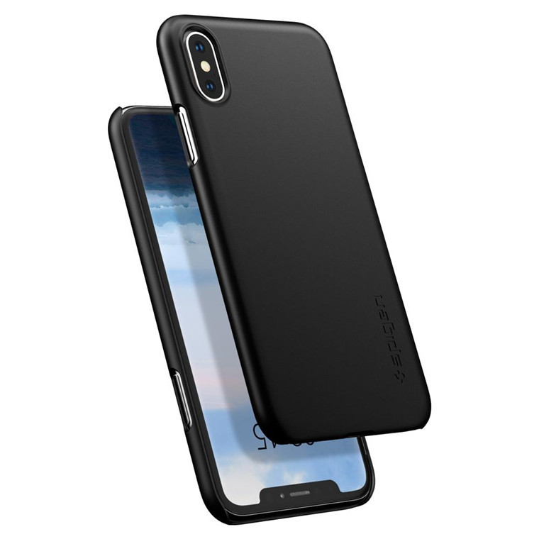 Spigen: Thin Fit Case for iPhone XS - Black image