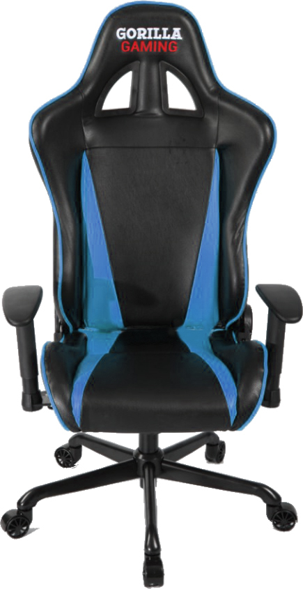 Gorilla Gaming Commander Chair - Blue & Black for image
