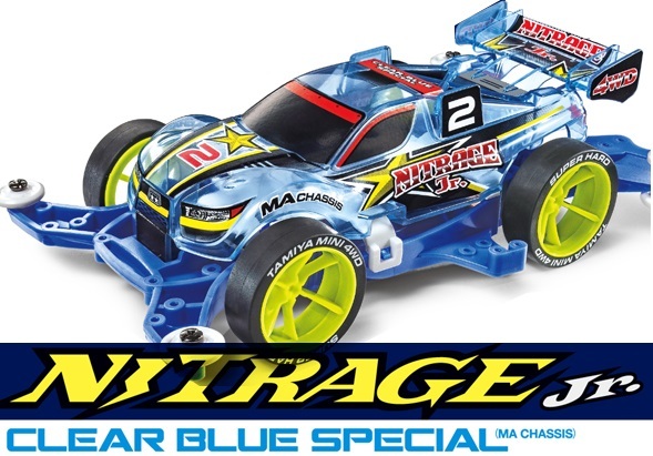 Tamiya Mini 4WD Nitrage Jr. Clear Blue Special (MA Chassis)