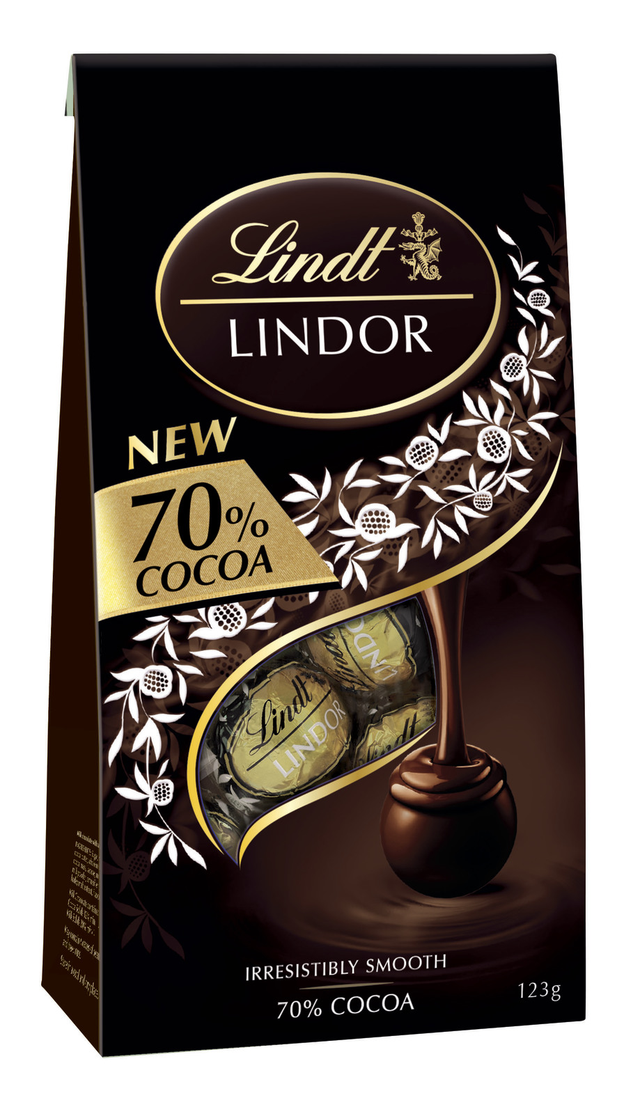 Lindt: Lindor 70% Cocoa Bag (123g)