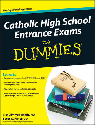 Catholic High School Entrance Exams For Dummies by Lisa Zimmer Hatch image
