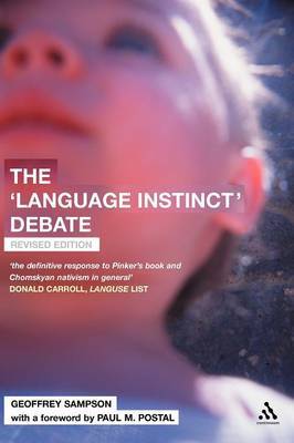 The Language Instinct Debate by Geoffrey Sampson image