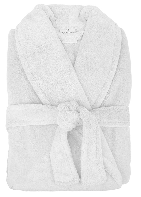 Bambury: Retreat Microplush Robe - White M/L image