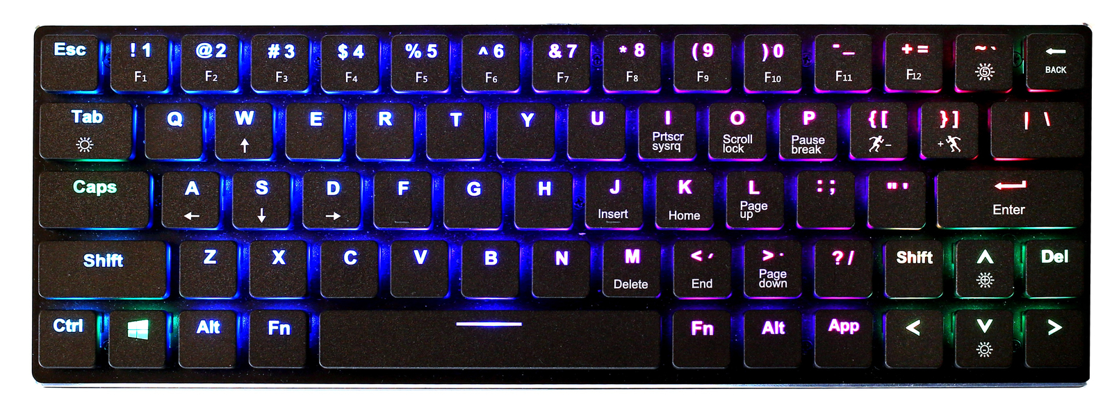 KBParadise Flat60 RGB Low Profile Mechanical Keyboard at Mighty Ape
