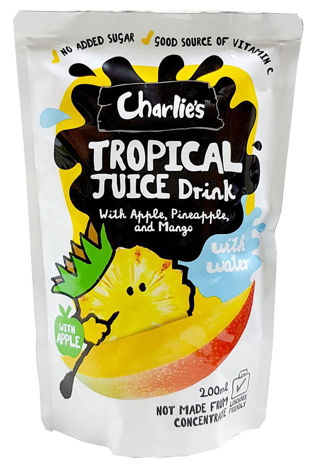 Charlie's Kid's Juices Tropical 200ml (10 Pack)