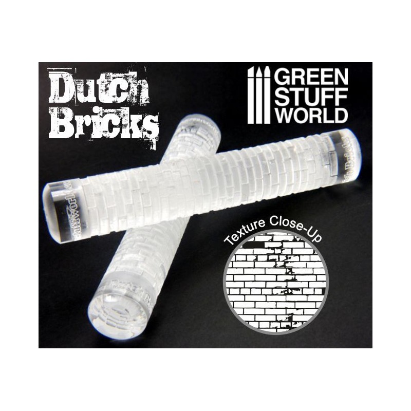 GSW: Texture Rolling Pin - Dutch Bricks