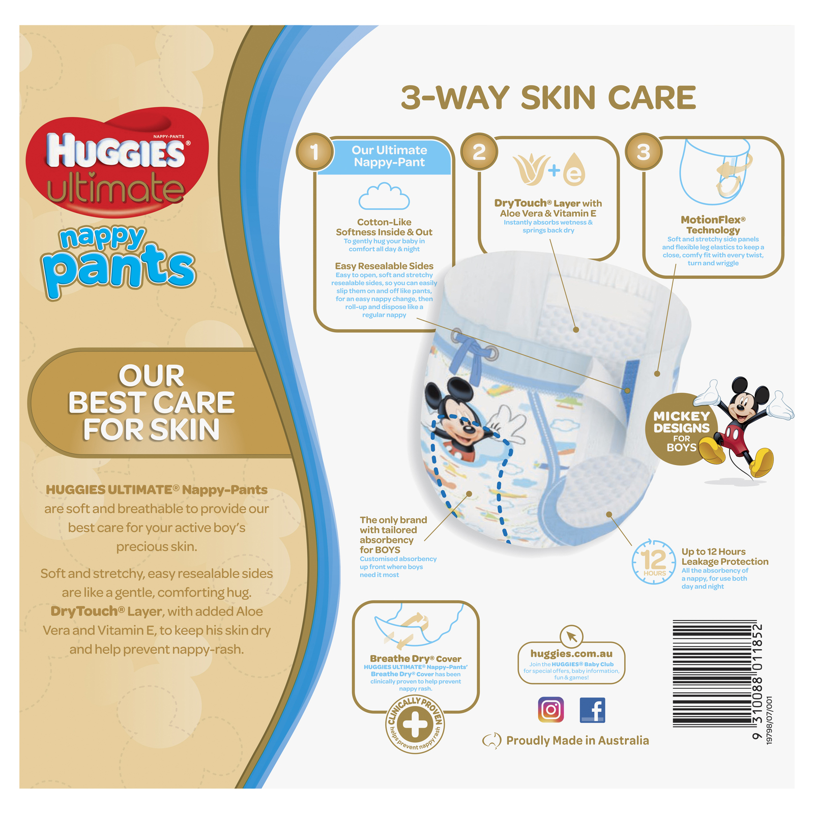 Huggies Ultimate Nappy Pants: Jumbo Pack - Junior Boy 16kg+ (45) image