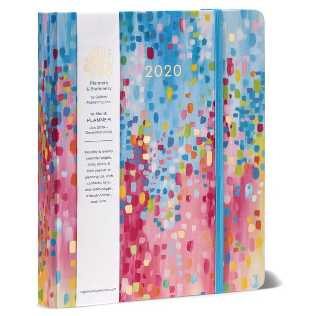 2020 High Note Fresh & Colorful Spring Shower 18-Month Weekly Hardcover Planner