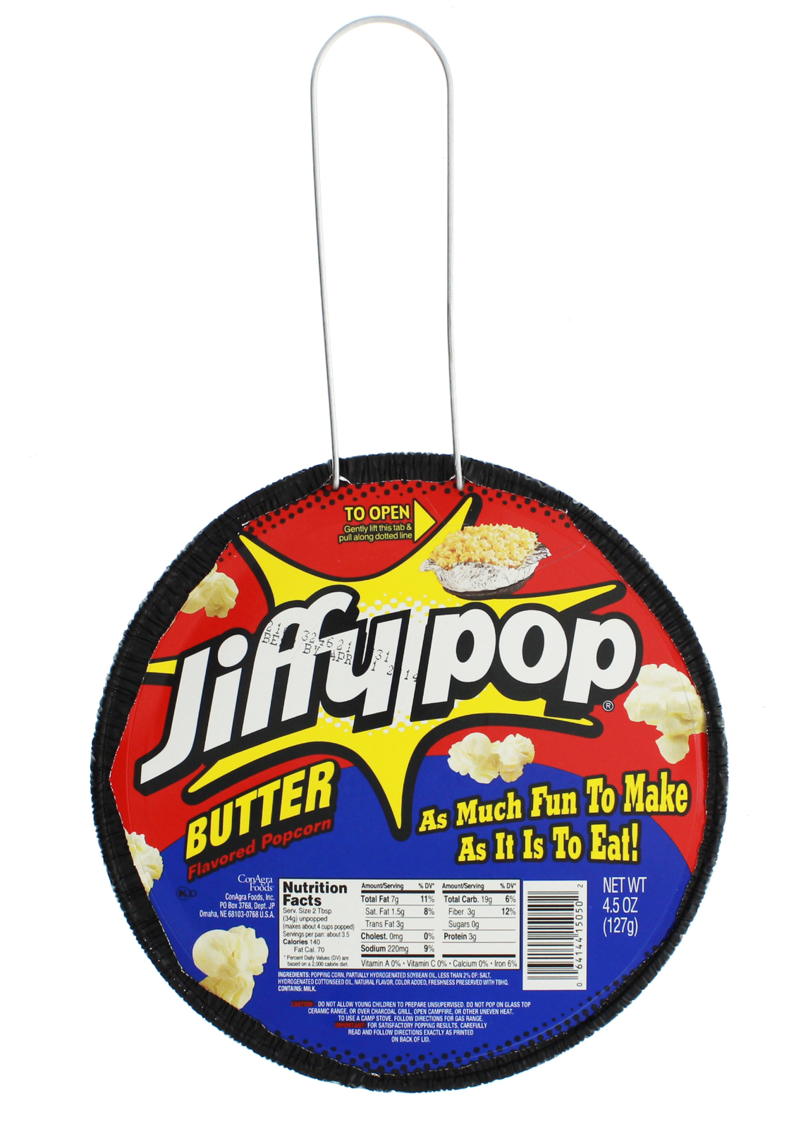 Jiffy Pop Butter Flavoured Popcorn (127g) image